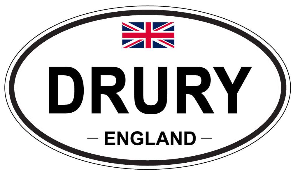 DRURY, England - Oval Magnet