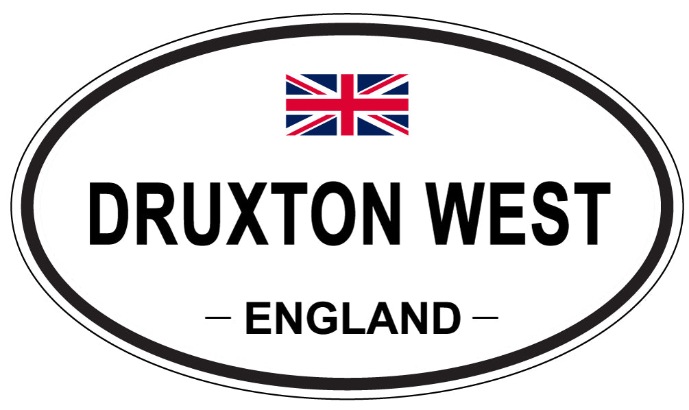 DRUXTON WEST, England - Oval Magnet