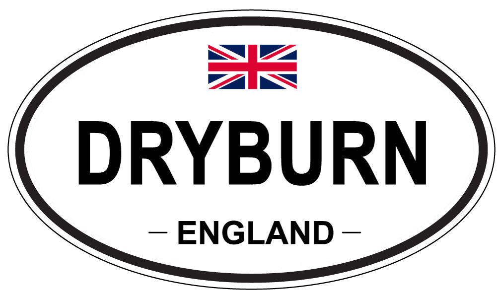 DRYBURN, ENGLAND - Oval Sticker