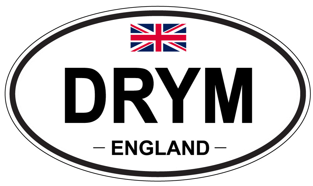 DRYM, ENGLAND - Oval Sticker