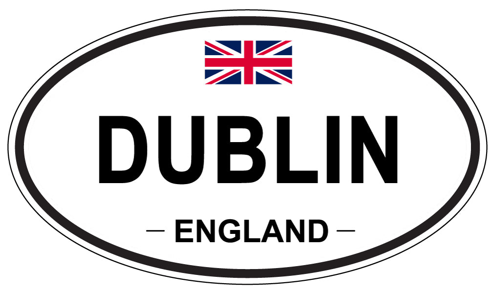 DUBLIN, England - Oval Magnet