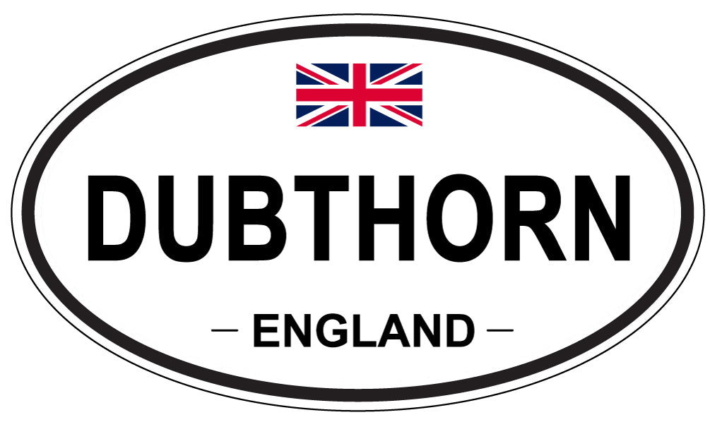 DUBTHORN, ENGLAND - Oval Sticker