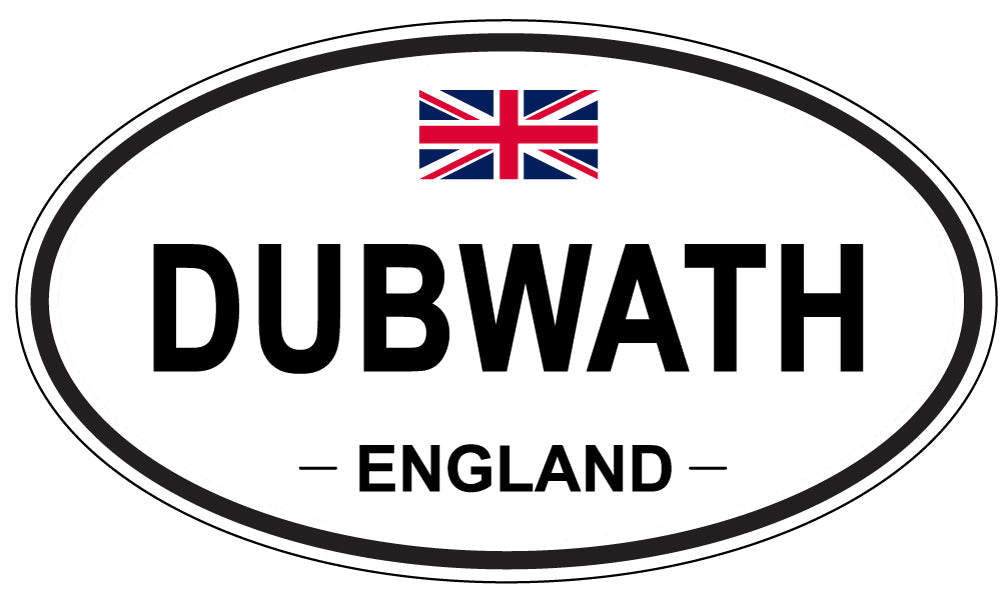DUBWATH, ENGLAND - Oval Sticker