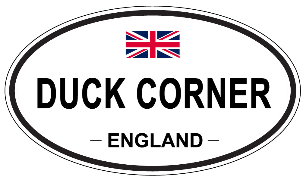 DUCK CORNER, England - Oval Magnet