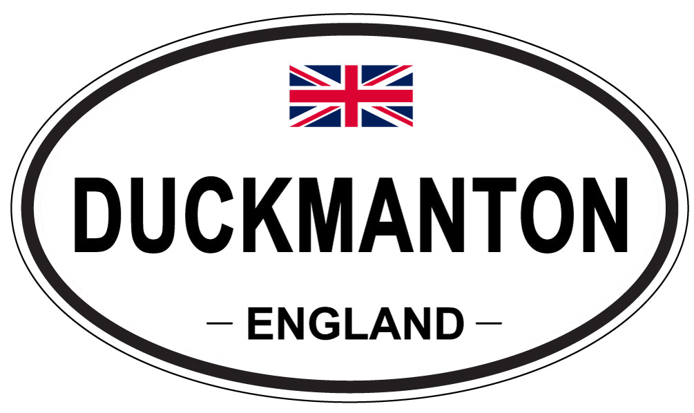 DUCKMANTON, England - Oval Magnet