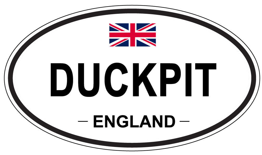DUCKPIT, ENGLAND - Oval Sticker