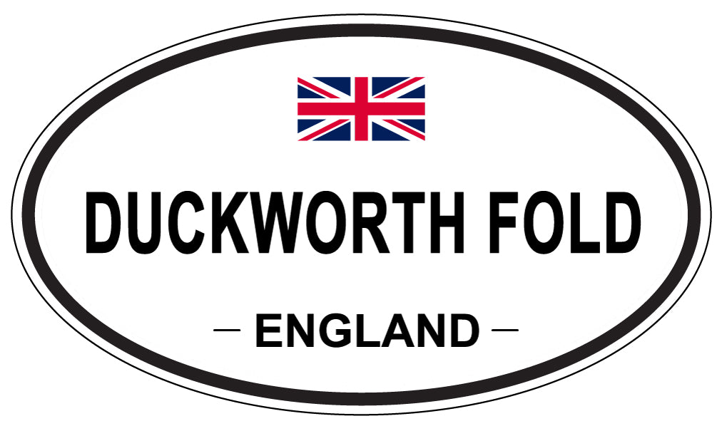 DUCKWORTH FOLD, ENGLAND - Oval Sticker