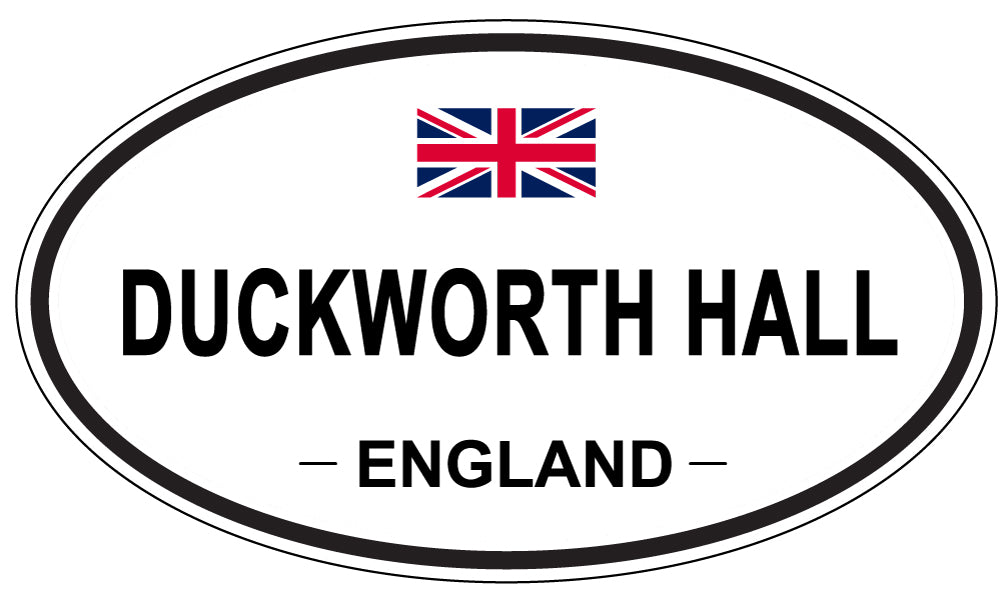 DUCKWORTH HALL, ENGLAND - Oval Sticker