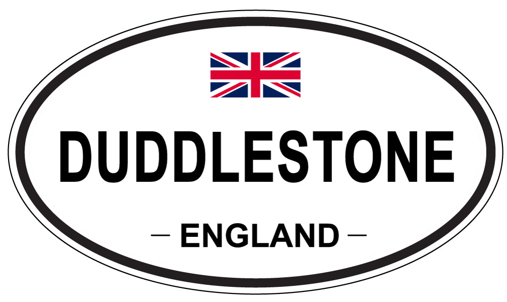 DUDDLESTONE, England - Oval Magnet