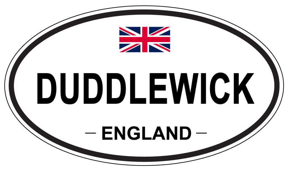 DUDDLEWICK, England - Oval Magnet