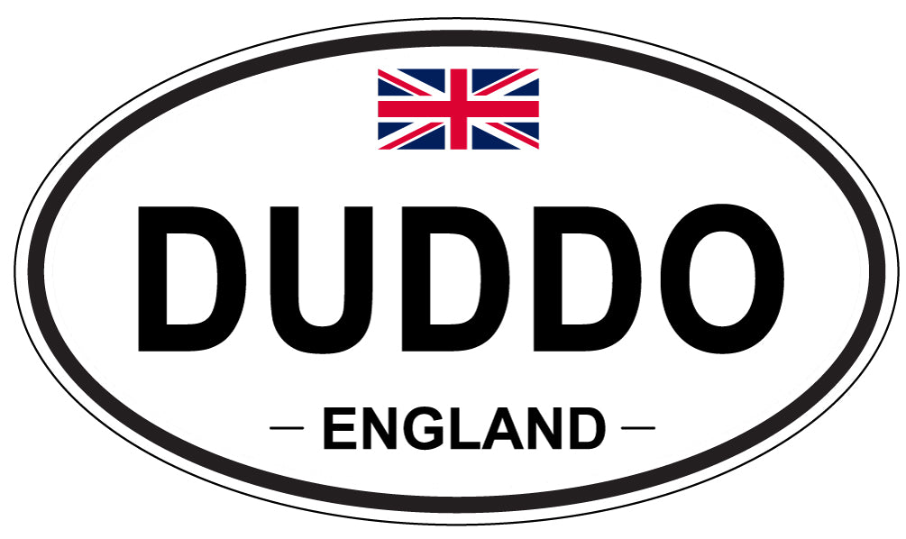 DUDDO, ENGLAND - Oval Sticker