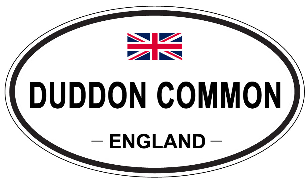 DUDDON COMMON, ENGLAND - Oval Sticker