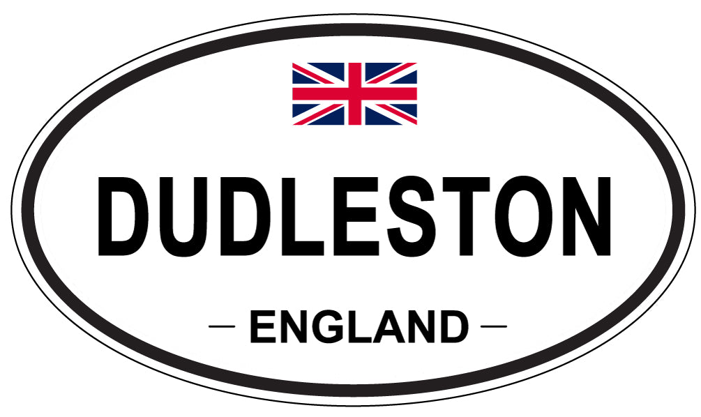 DUDLESTON, ENGLAND - Oval Sticker