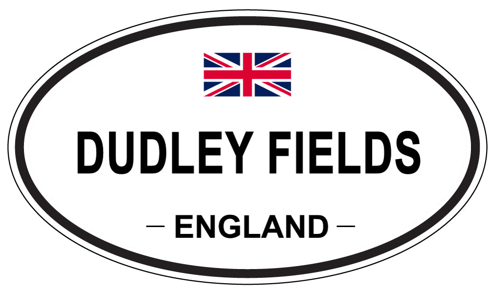 DUDLEY FIELDS, England - Oval Magnet