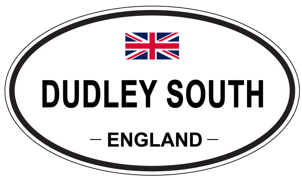 DUDLEY SOUTH, ENGLAND - Oval Sticker