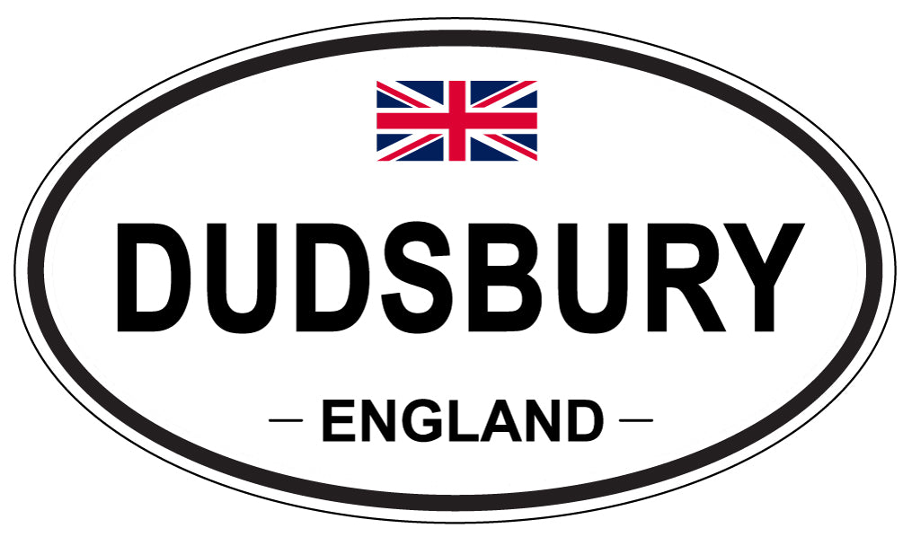 DUDSBURY, ENGLAND - Oval Sticker