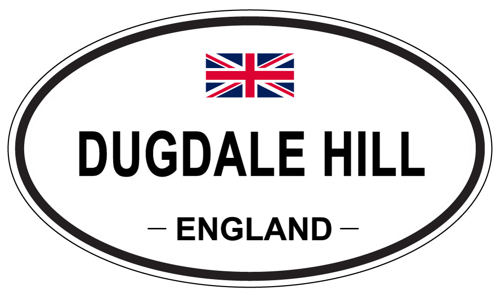 DUGDALE HILL, ENGLAND - Oval Sticker