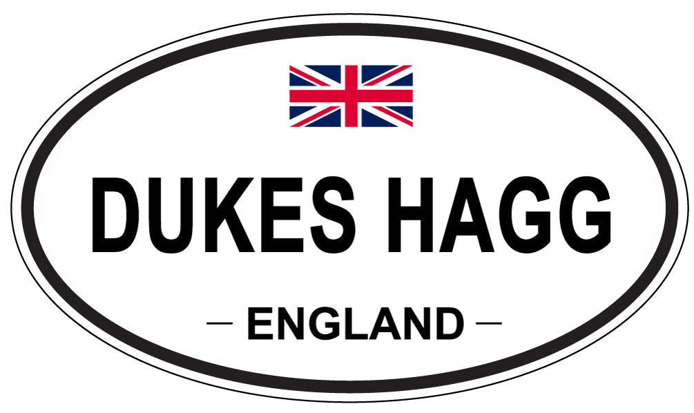 DUKES HAGG, ENGLAND - Oval Sticker