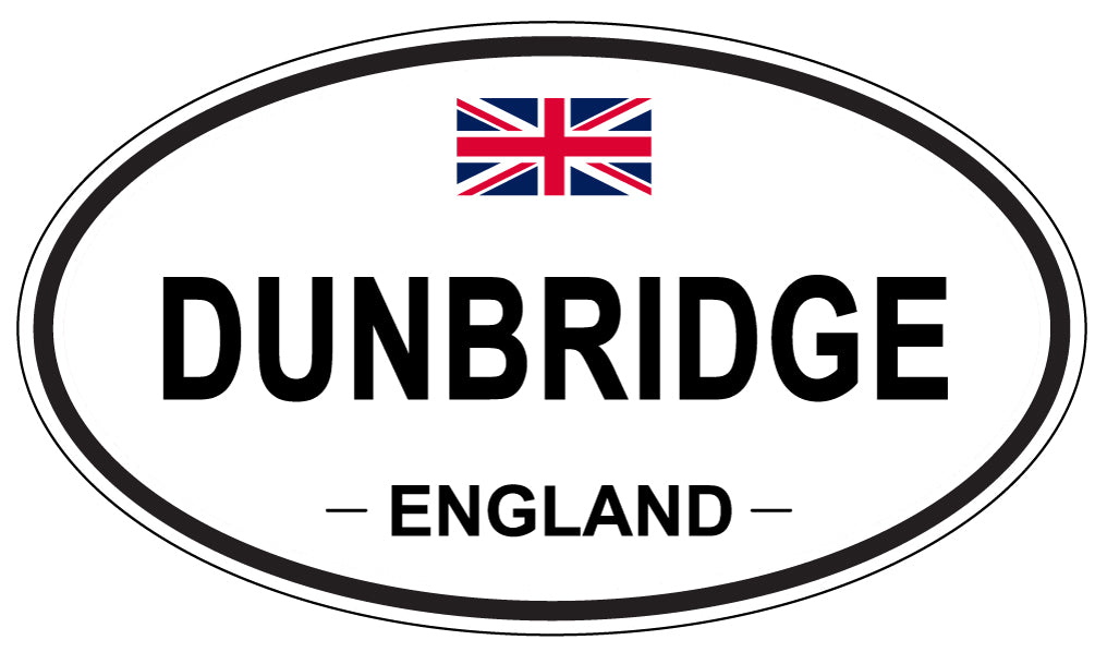 DUNBRIDGE, ENGLAND - Oval Sticker
