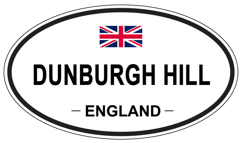 DUNBURGH HILL, England - Oval Magnet