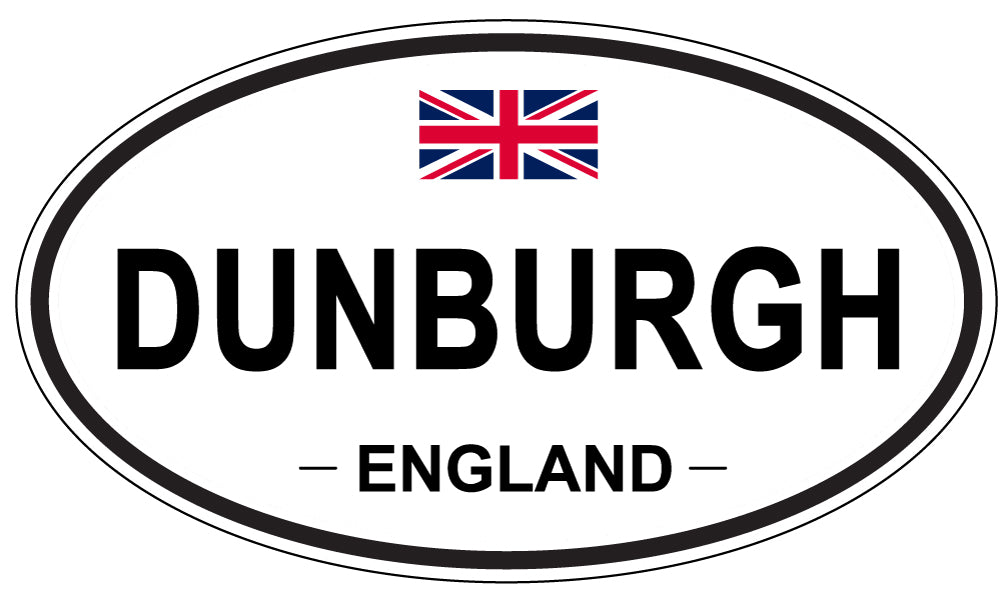 DUNBURGH, ENGLAND - Oval Sticker