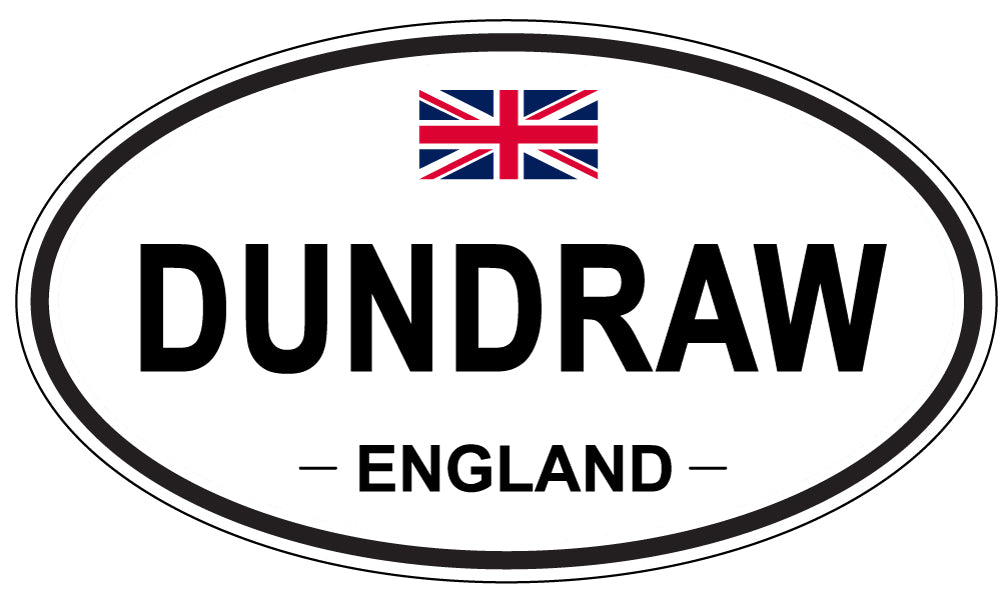 DUNDRAW, ENGLAND - Oval Sticker