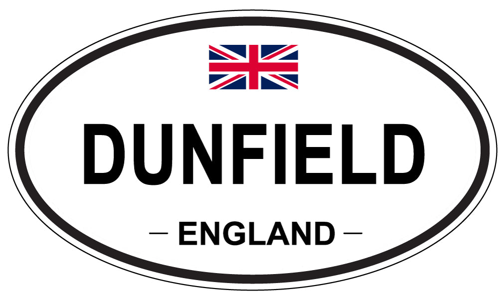 DUNFIELD, ENGLAND - Oval Sticker