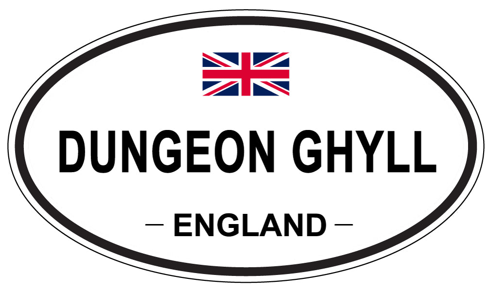 DUNGEON GHYLL, ENGLAND - Oval Sticker