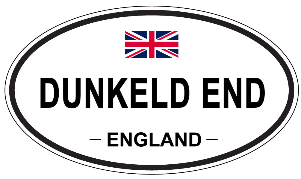 DUNKELD END, ENGLAND - Oval Sticker