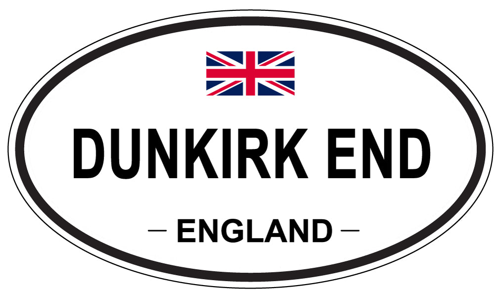 DUNKIRK END, ENGLAND - Oval Sticker
