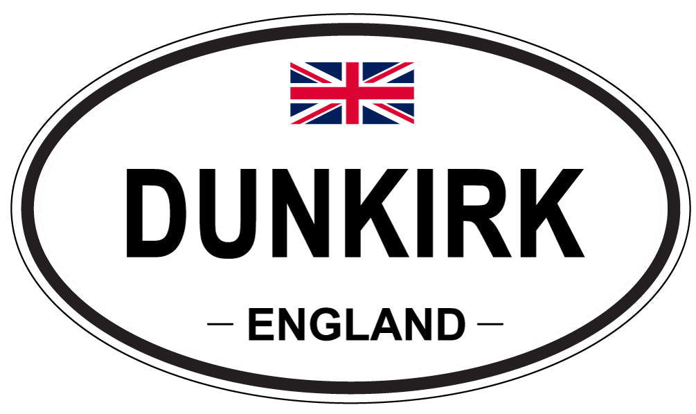 DUNKIRK, ENGLAND - Oval Sticker