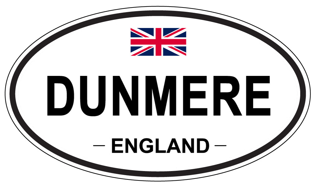 DUNMERE, ENGLAND - Oval Sticker