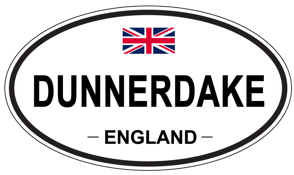 DUNNERDAKE, ENGLAND - Oval Sticker