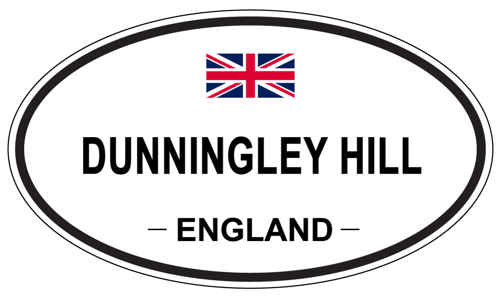 DUNNINGLEY HILL, England - Oval Magnet
