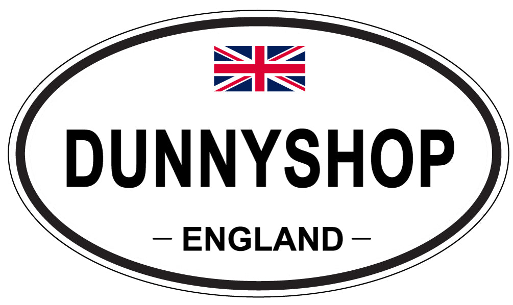 DUNNYSHOP, ENGLAND - Oval Sticker