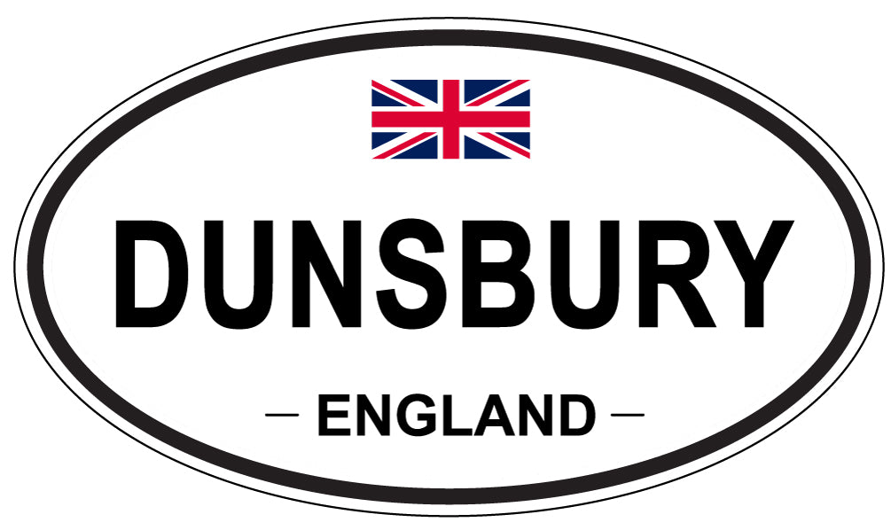 DUNSBURY, ENGLAND - Oval Sticker