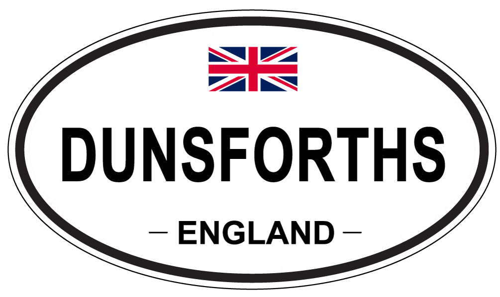 DUNSFORTHS, England - Oval Magnet