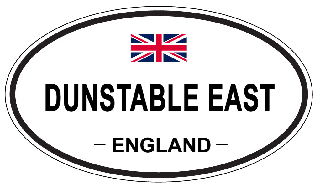 DUNSTABLE EAST, ENGLAND - Oval Sticker