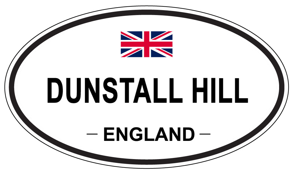 DUNSTALL HILL, ENGLAND - Oval Sticker