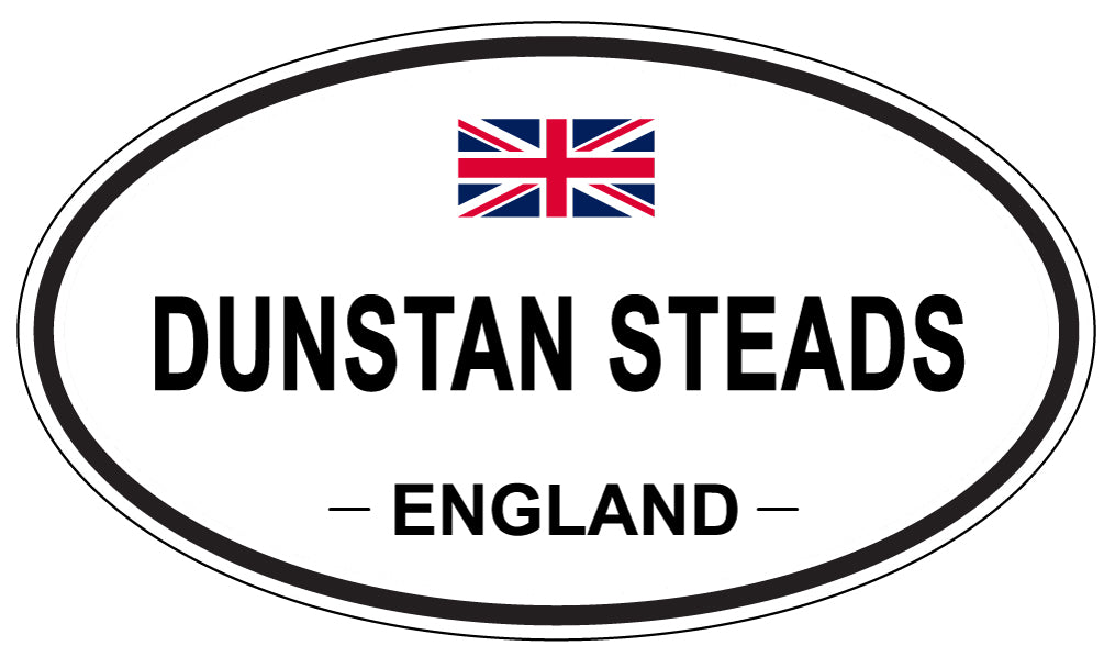 DUNSTAN STEADS, England - Oval Magnet
