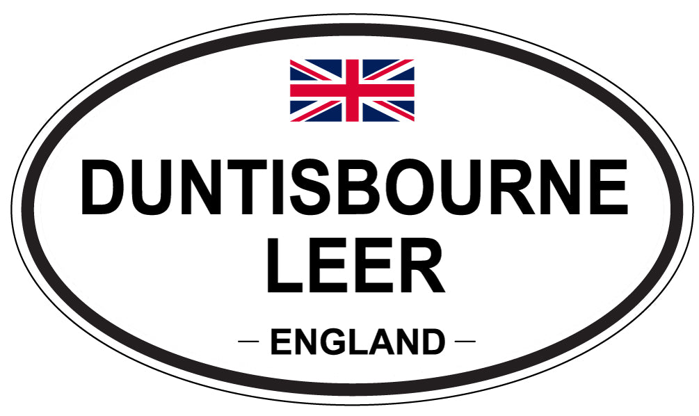 DUNTISBOURNE LEER, ENGLAND - Oval Sticker