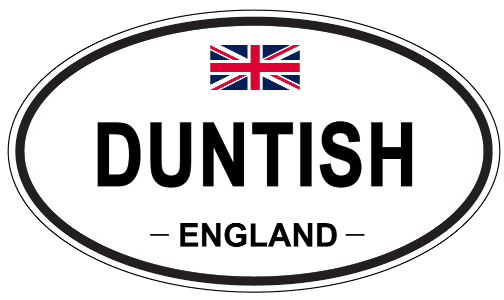 DUNTISH, England - Oval Magnet
