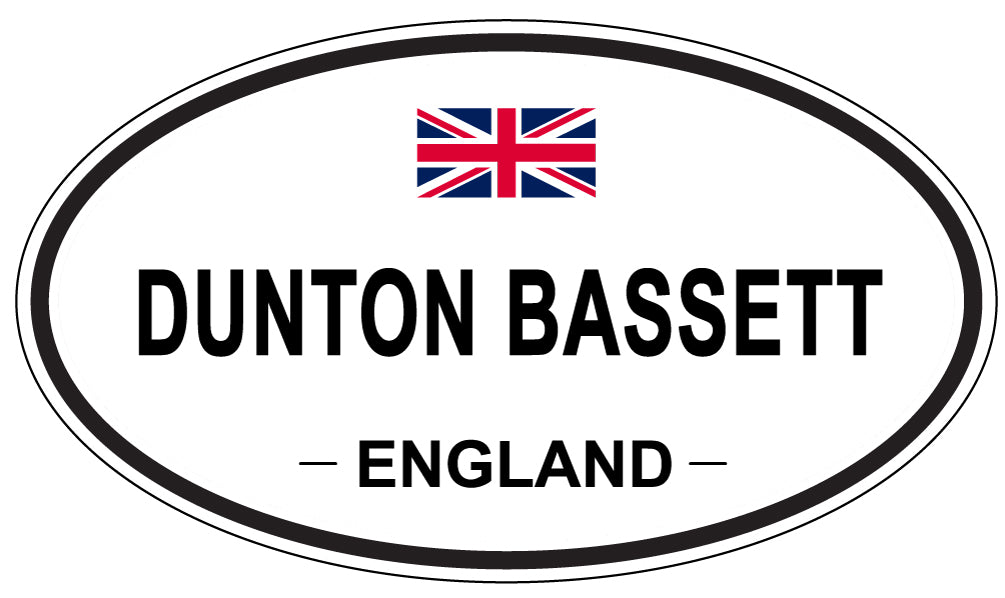 DUNTON BASSETT, England - Oval Magnet