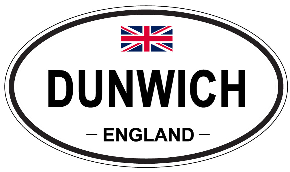 DUNWICH, ENGLAND - Oval Sticker