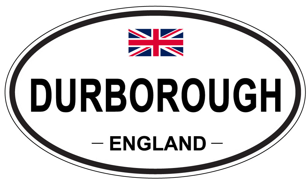 DURBOROUGH, ENGLAND - Oval Sticker