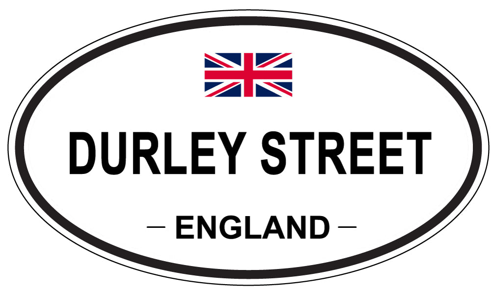 DURLEY STREET, England - Oval Magnet