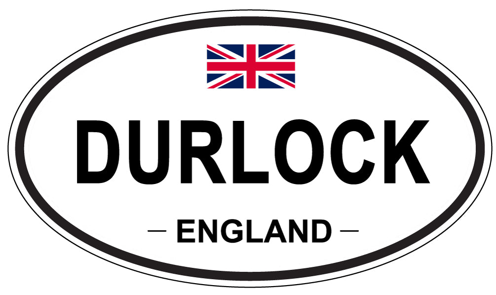 DURLOCK, ENGLAND - Oval Sticker
