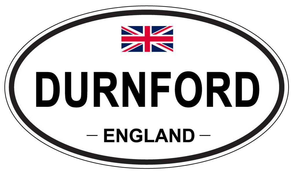 DURNFORD, England - Oval Magnet