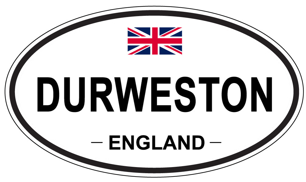 DURWESTON, ENGLAND - Oval Sticker