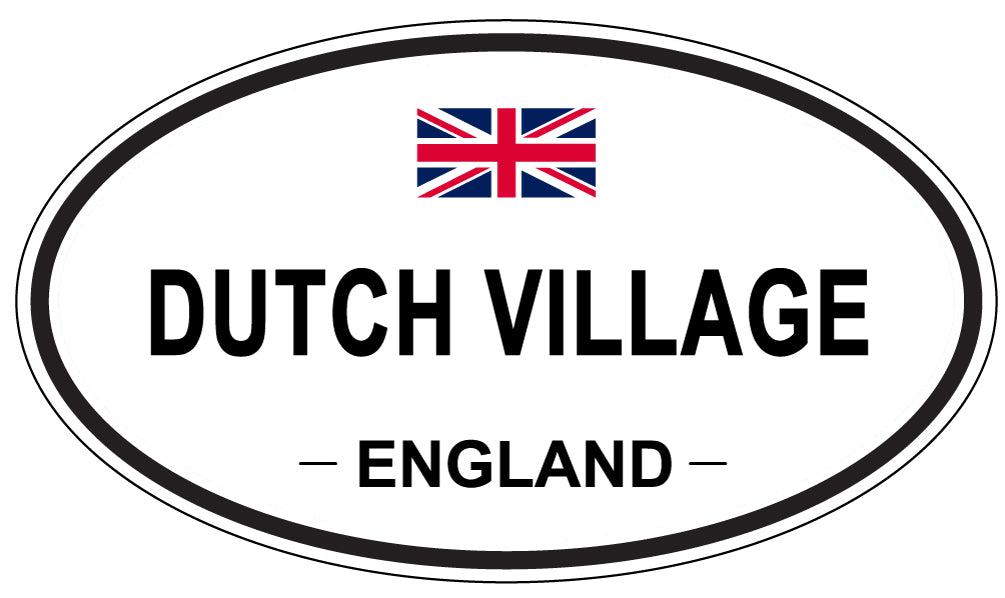 DUTCH VILLAGE, England - Oval Magnet